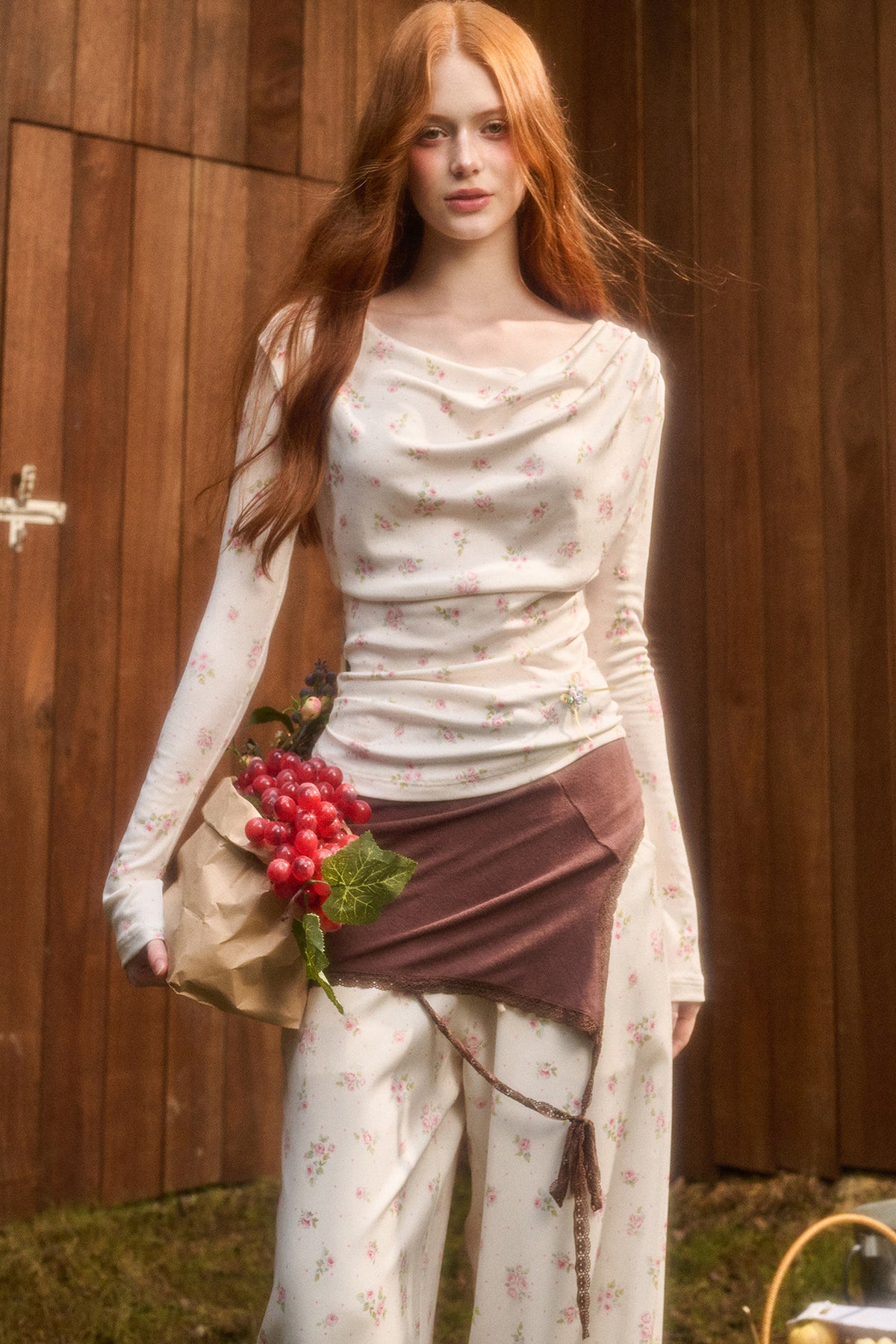 Liberty Style Print Top and Pants Set-Up