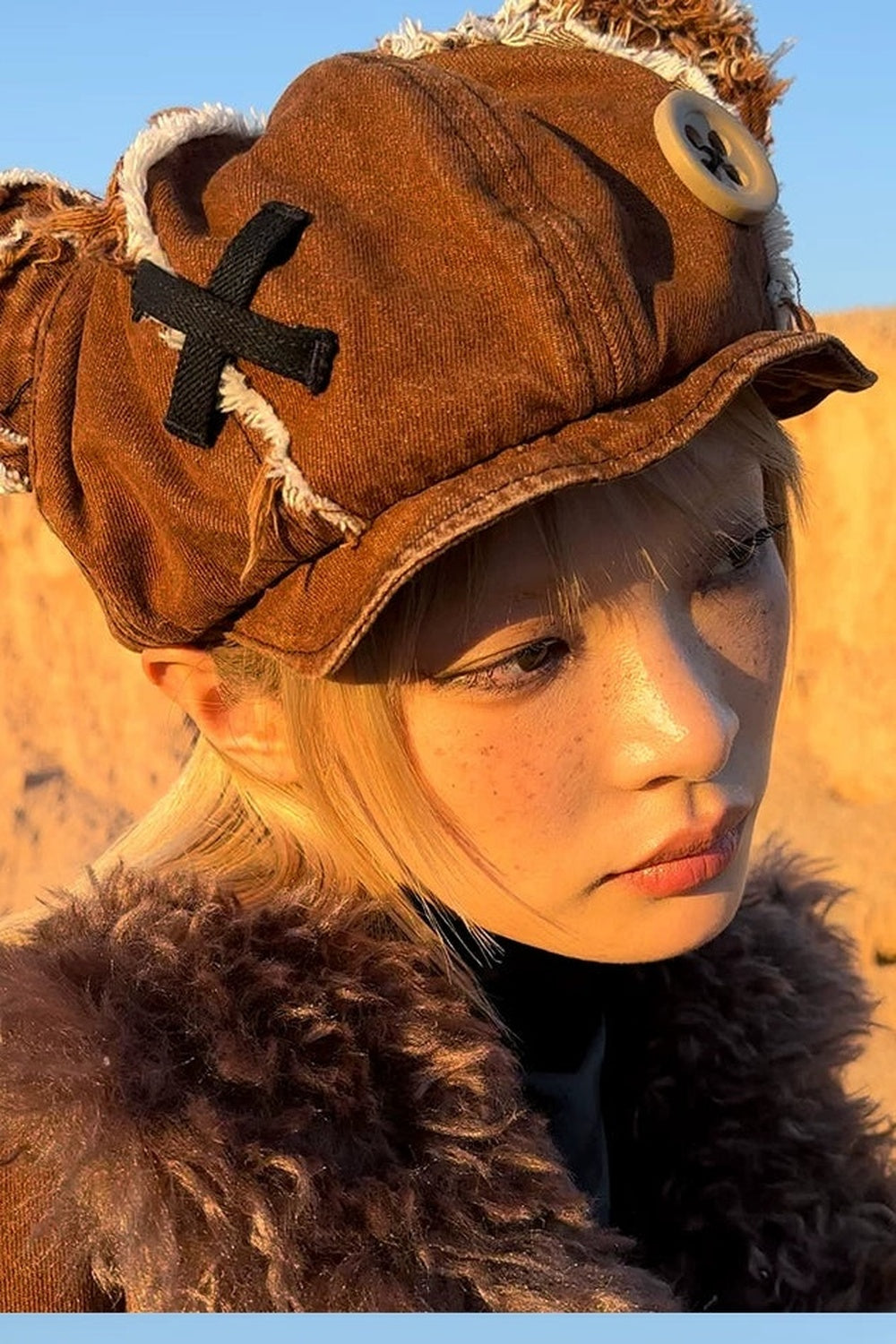 Abandoned Teddy Bear Doll Hat