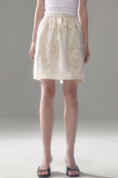 Tencel Acetate Bird Floral Top and Skirt Set-Up