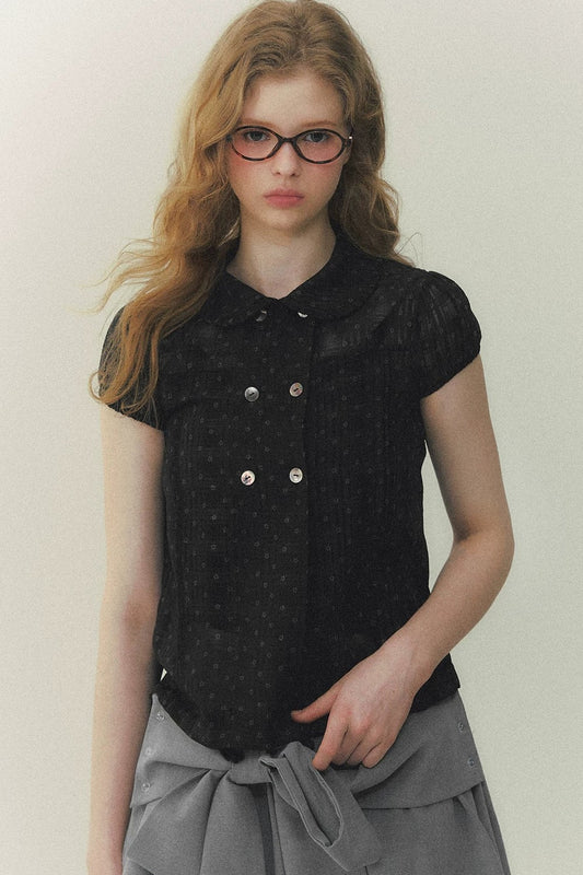 Ivory Doll Collar Blouse