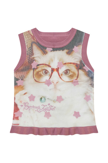Star Polka Dot Cat Vest