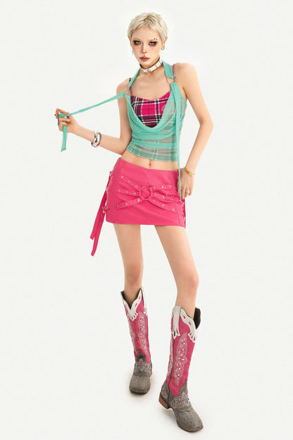 Dopamine Patterned Halter Top