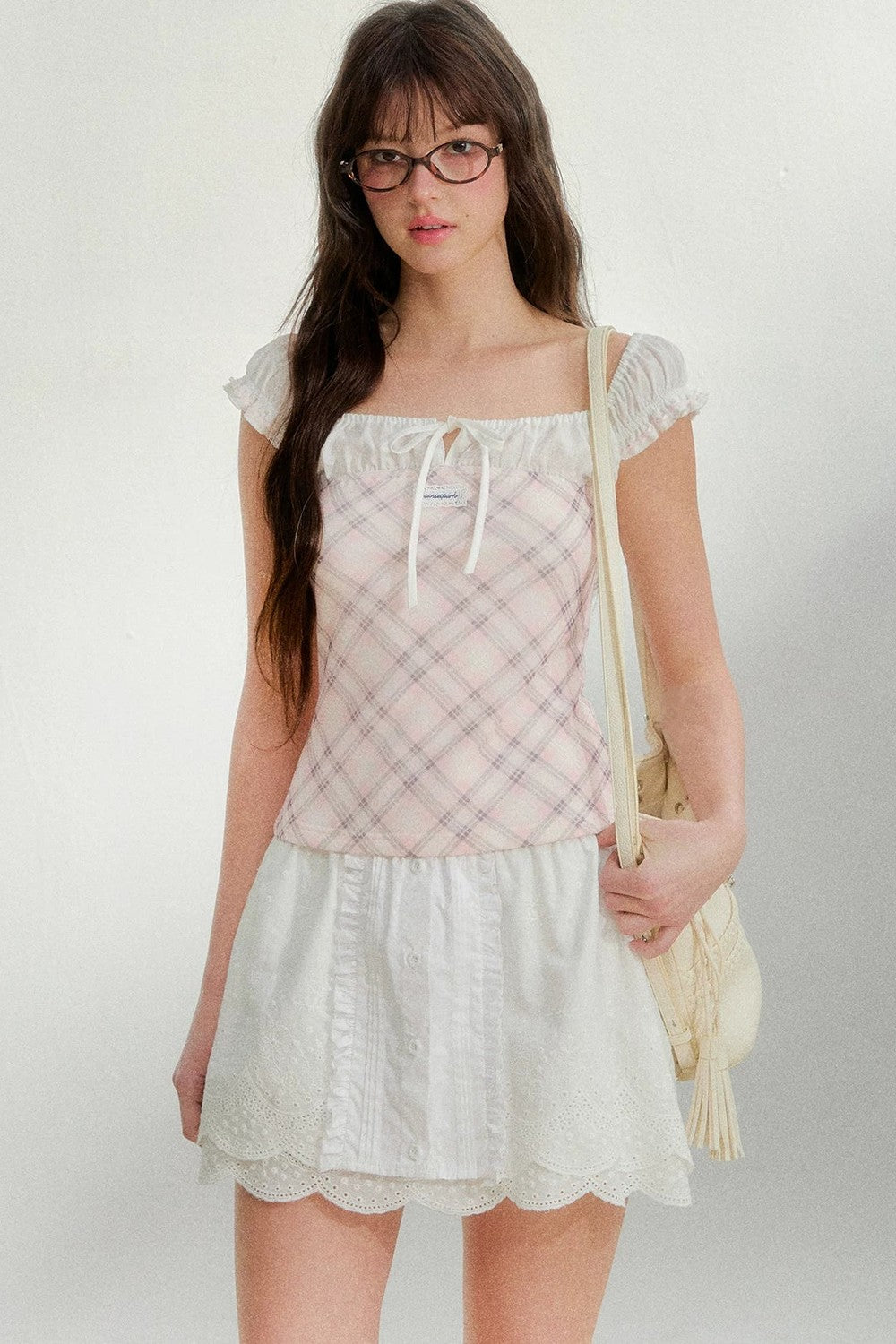 Retro Girly Colorblock Top
