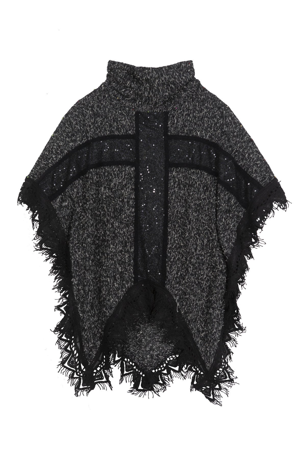 Punk Tassel Knit Cape