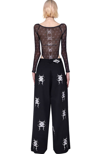 Embroidered Loose Pants