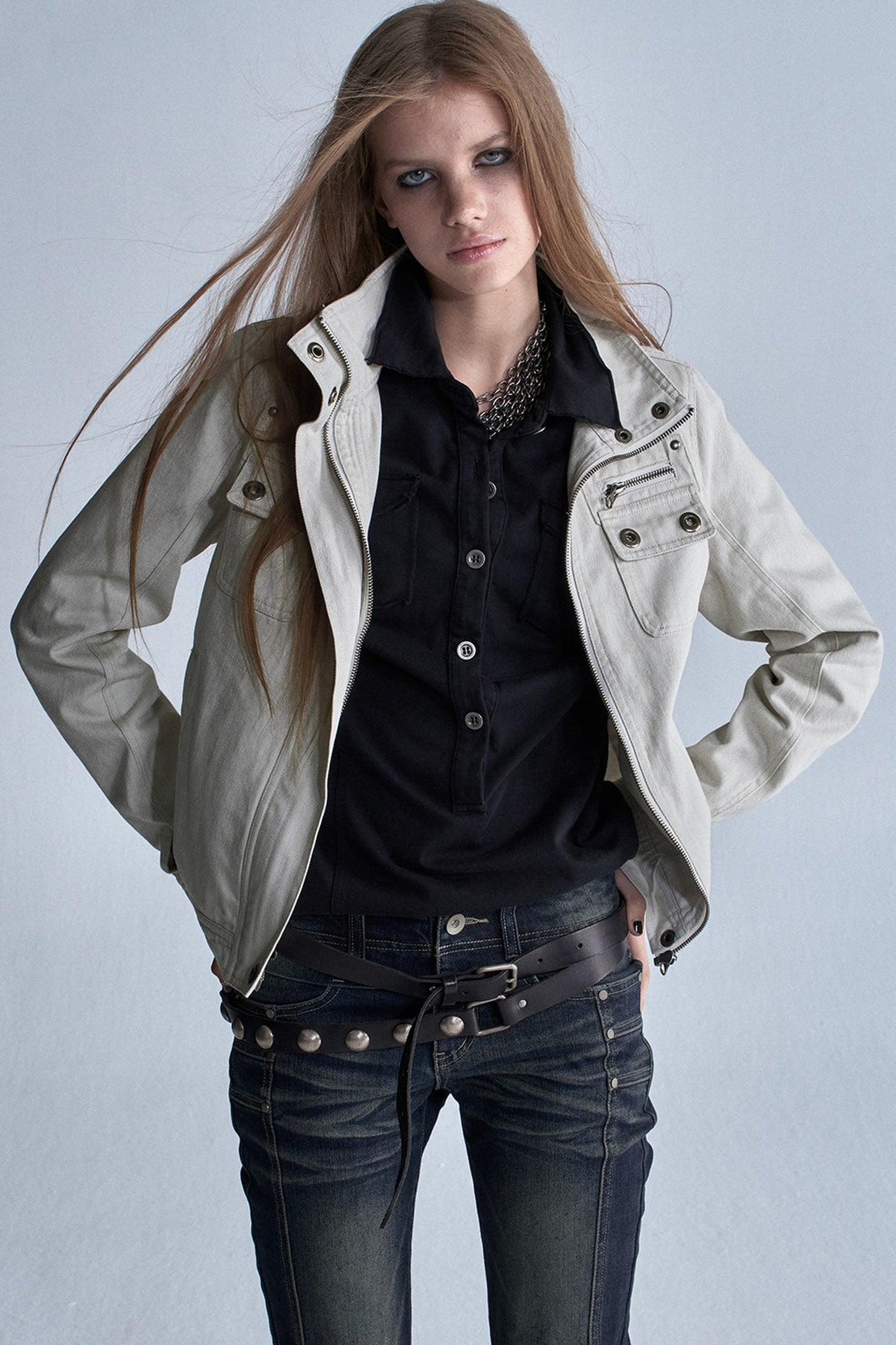 Silk Cotton Enzyme-Washed Jacket