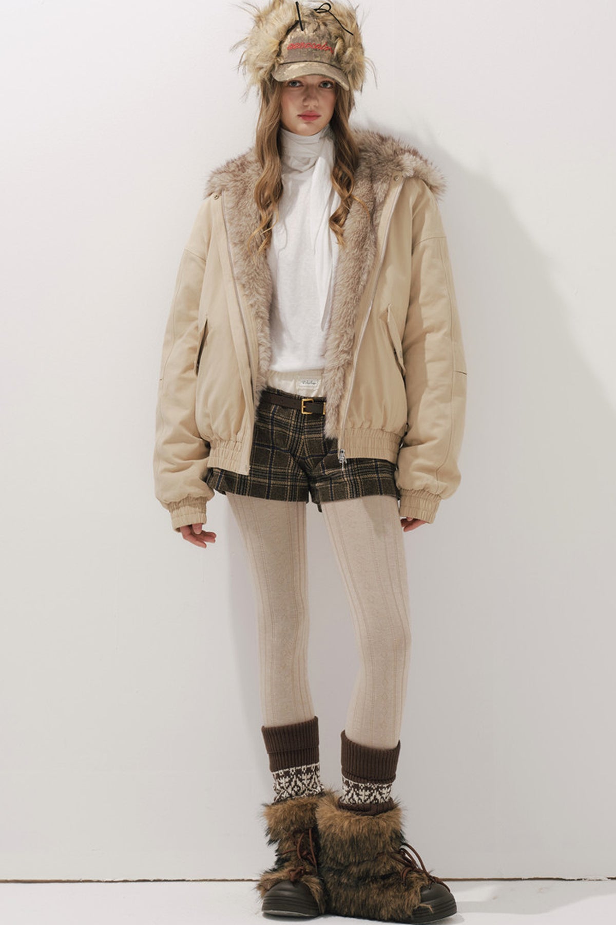 Workwear Cotton Padded Jacket and Shorts Set-Up