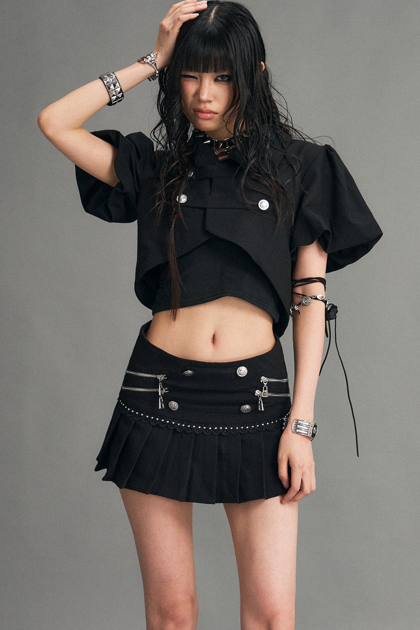 Palace Punk Pleated Skirt