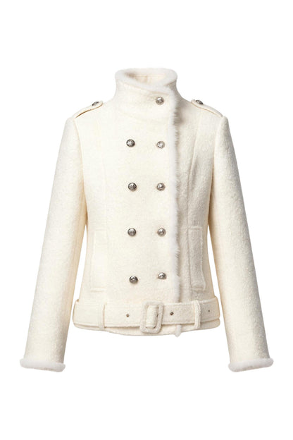 Double-Breasted Mink Fur Jacket