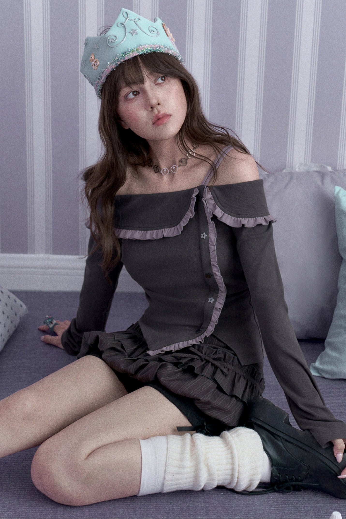 Cute Double Ruffle Skirt