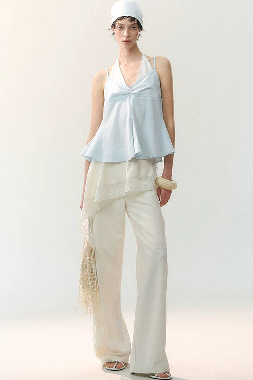 Color-Block Faux Layered Camisole Top