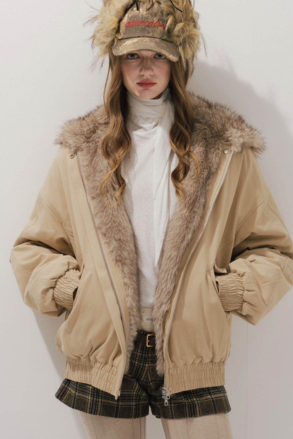 Workwear Cotton Padded Jacket and Shorts Set-Up