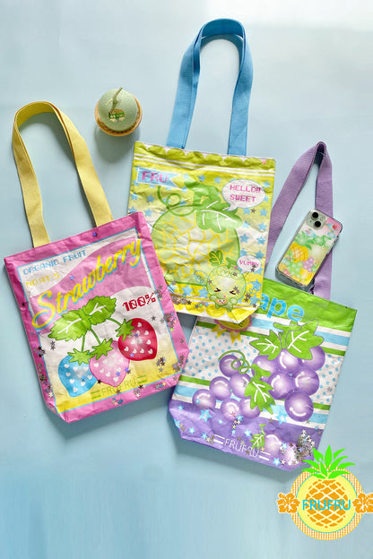 Colorful Fruit Print Shoulder Bag