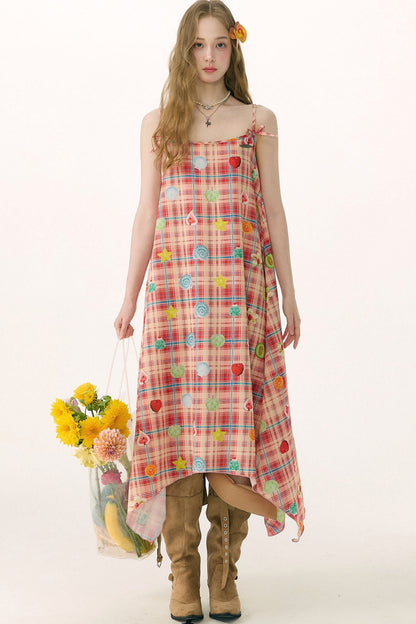 Sweet Dreams Plaid Fun Print Dress