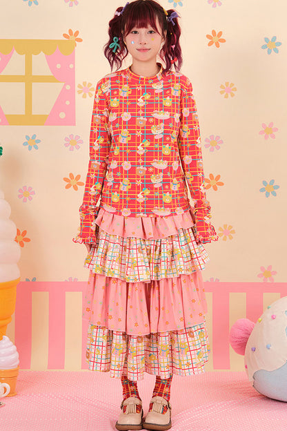 Showa Dessert Two-Tone Cake Skirt