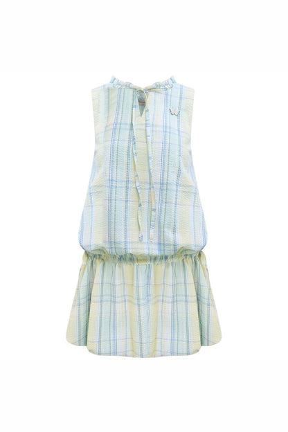 Mint Green Plaid Dress