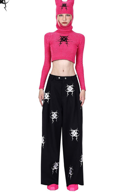 Embroidered Loose Pants