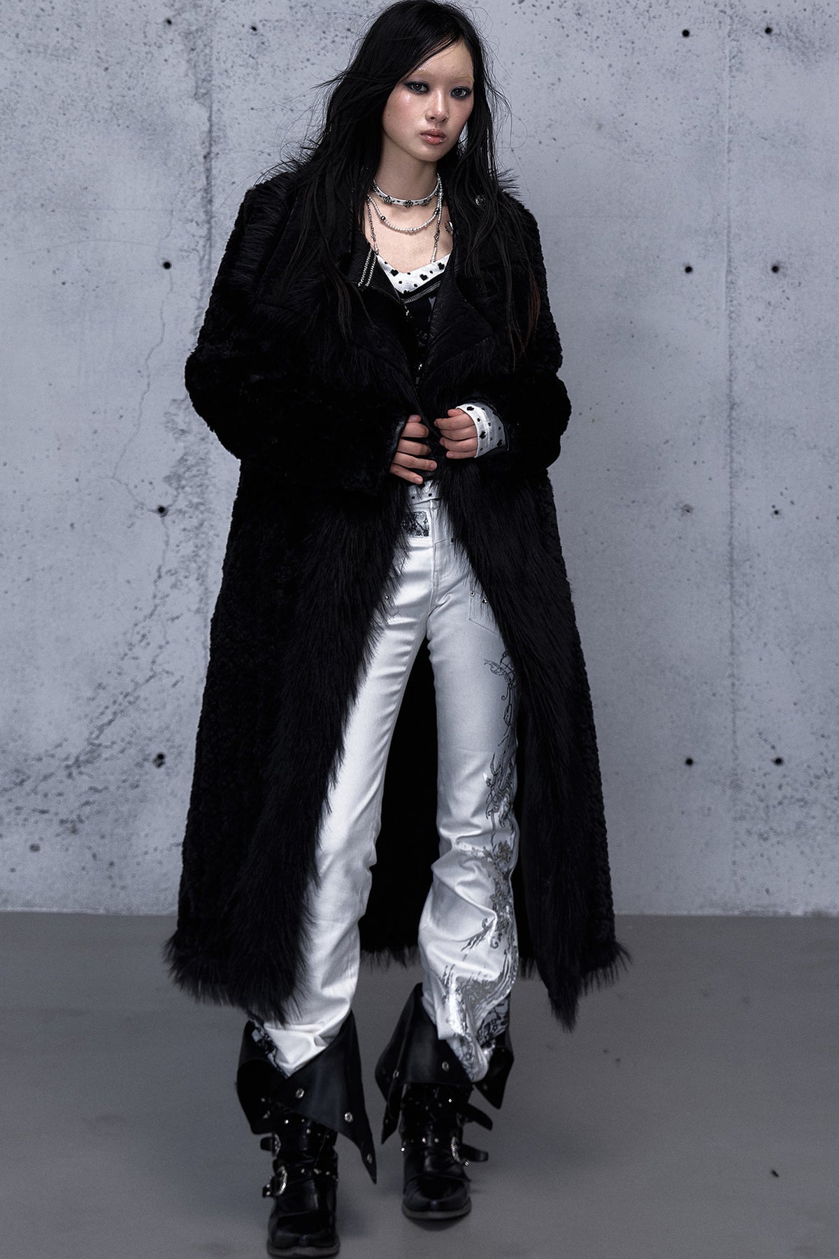 Reversible Cheetah Print Faux Fur Coat