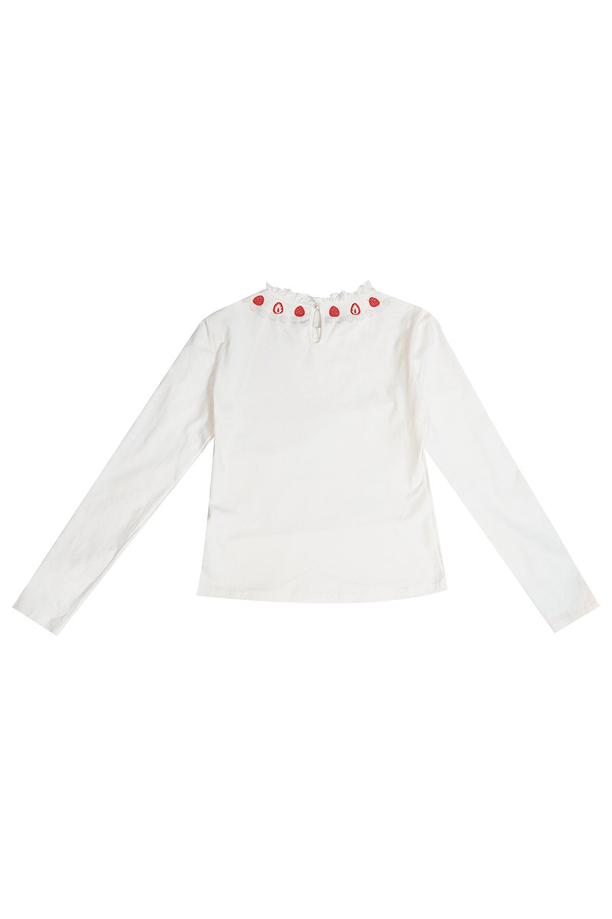 Strawberry Lace Collar Top
