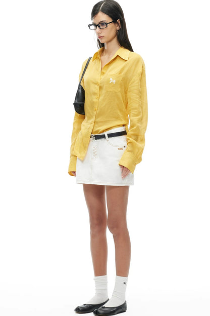Equestrian Denim Skirt