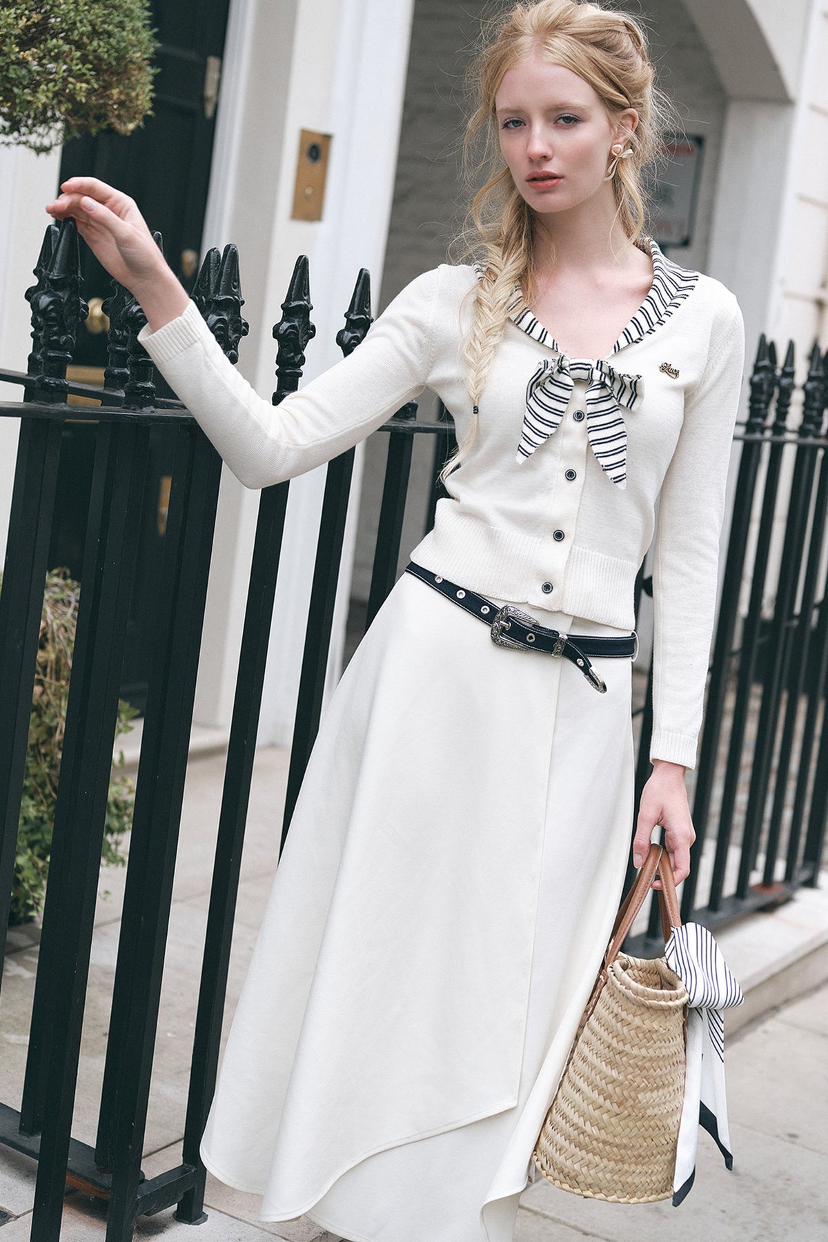 London Love Letter Long Sleeve Knit Top Set-Up