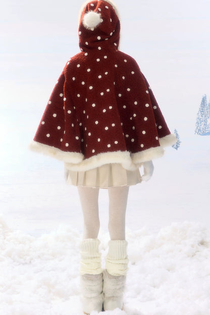 Pleated High Waist Woolen Skirt