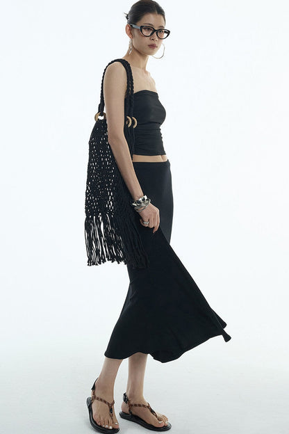 Elastic Pleated Tube Top