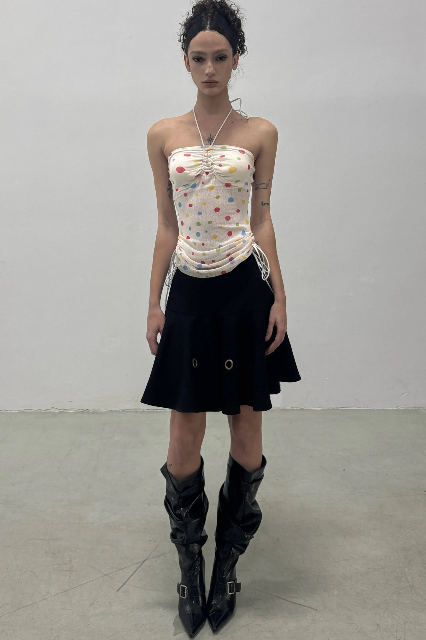 Dopamine Polka Dot Mesh Camisole