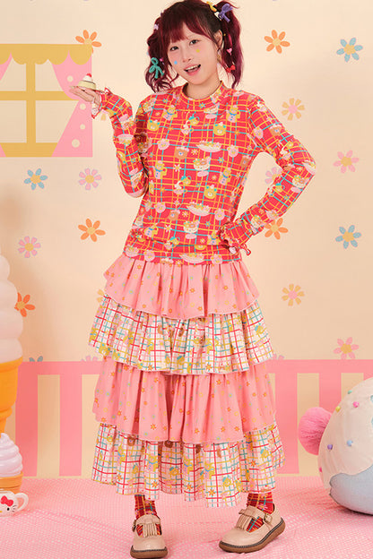 Showa Dessert Two-Tone Cake Skirt