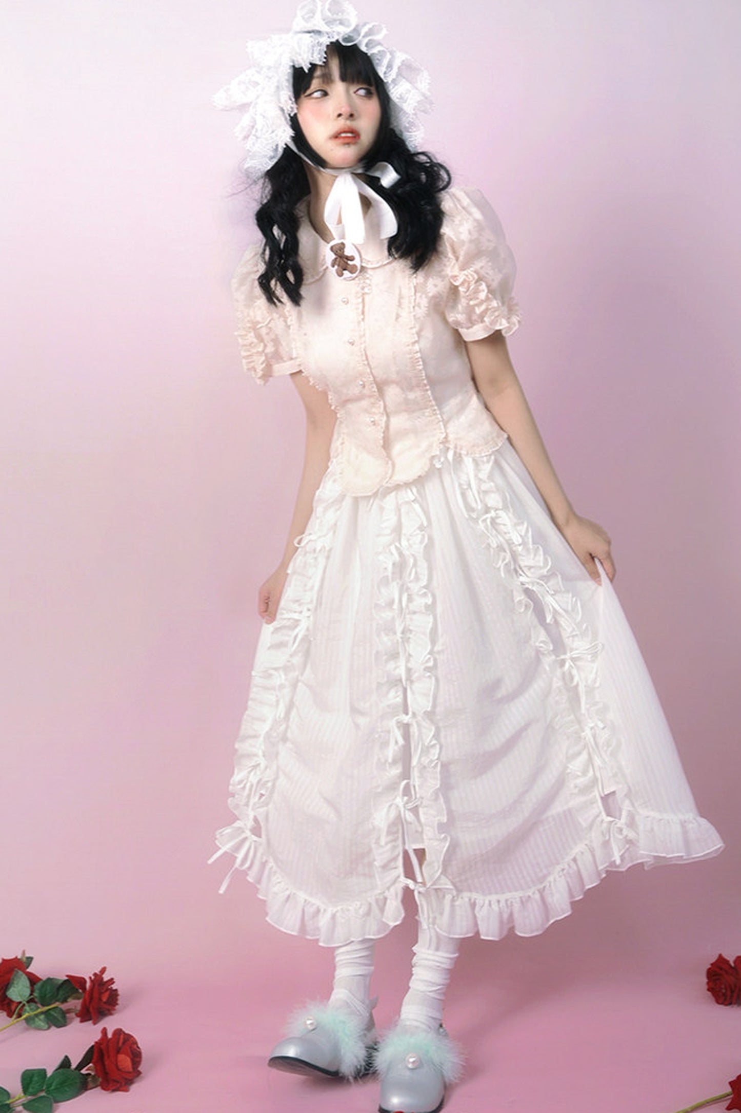Heavenly Bow Lace Skirt