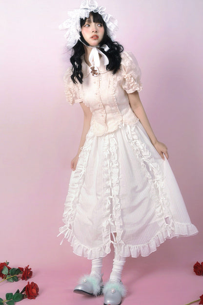 Heavenly Bow Lace Skirt