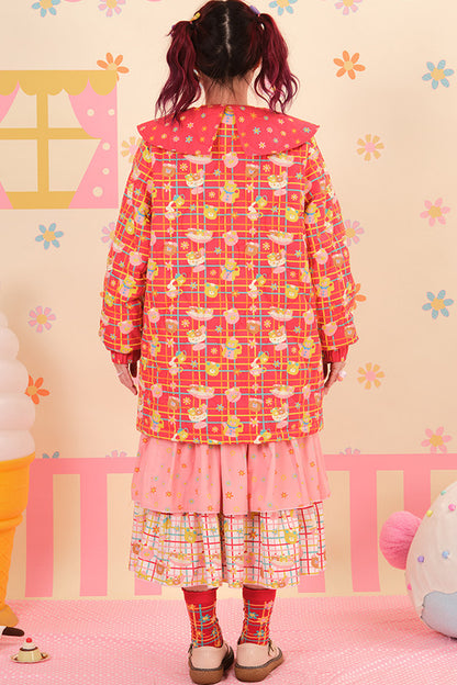 Showa Dessert Quilted Cotton Coat
