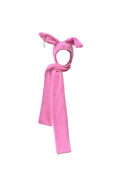 Bunny Ear Hooded Scarf Hat
