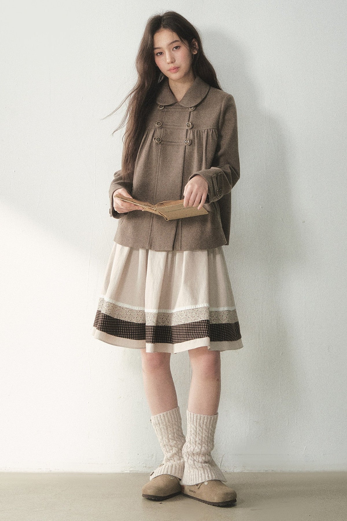 Chestnut Latte Napoleon Wool Coat