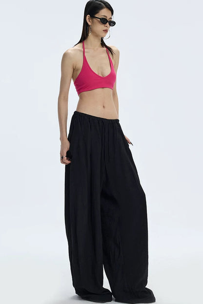 Black Textured Resort Shirt Pants Set-Up
