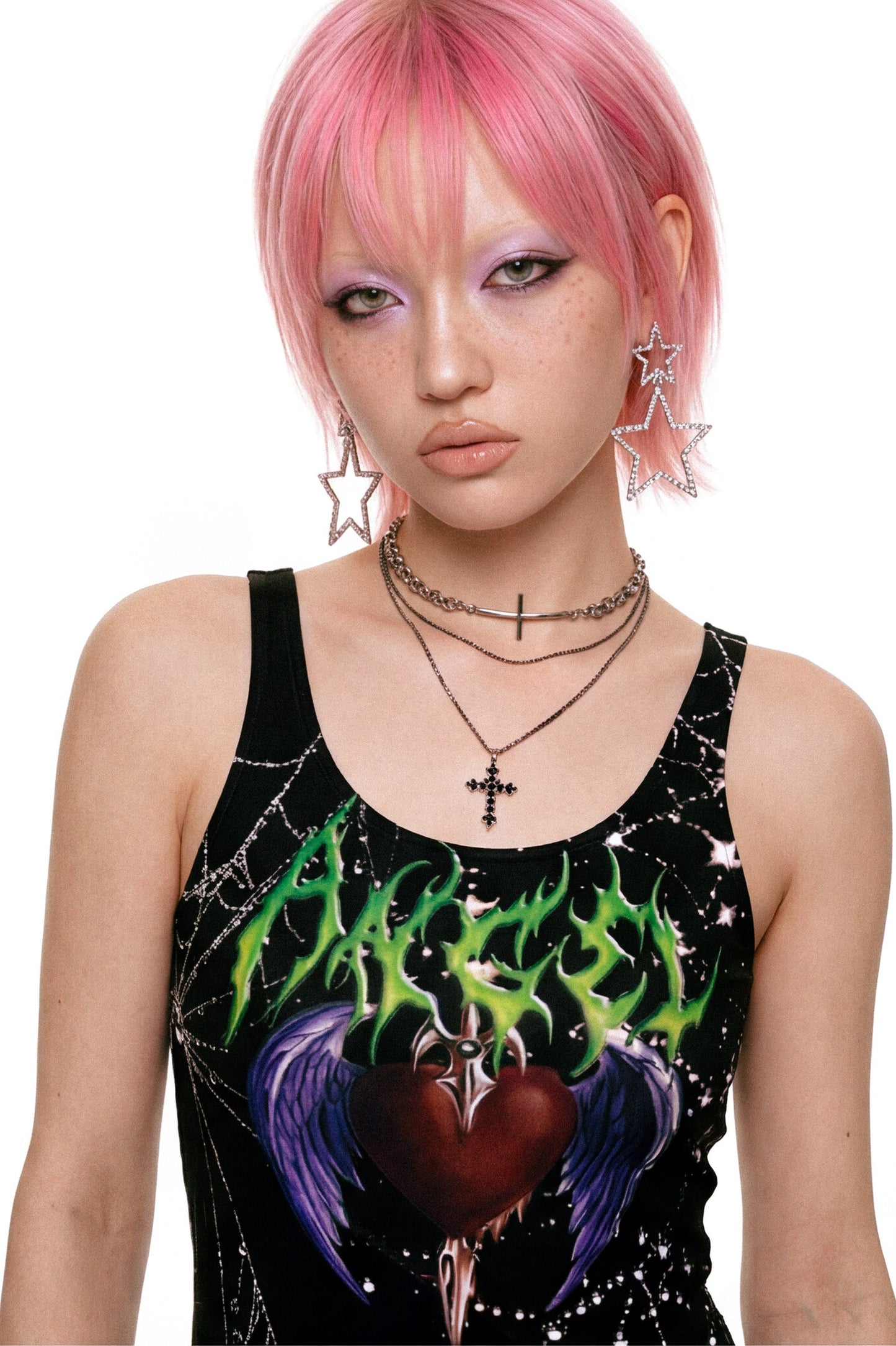 Gothic Slim-Fit Tank Dress