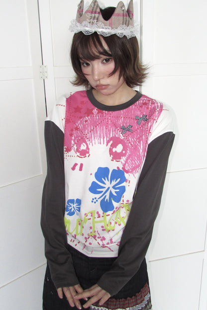Print Long Sleeve Top