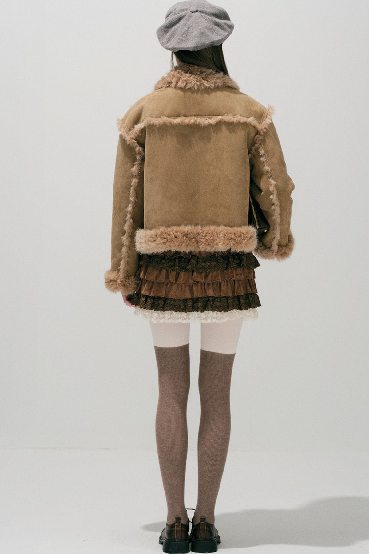Caramel Eco-Fur Coat
