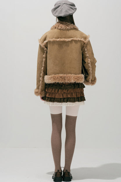 Caramel Eco-Fur Coat