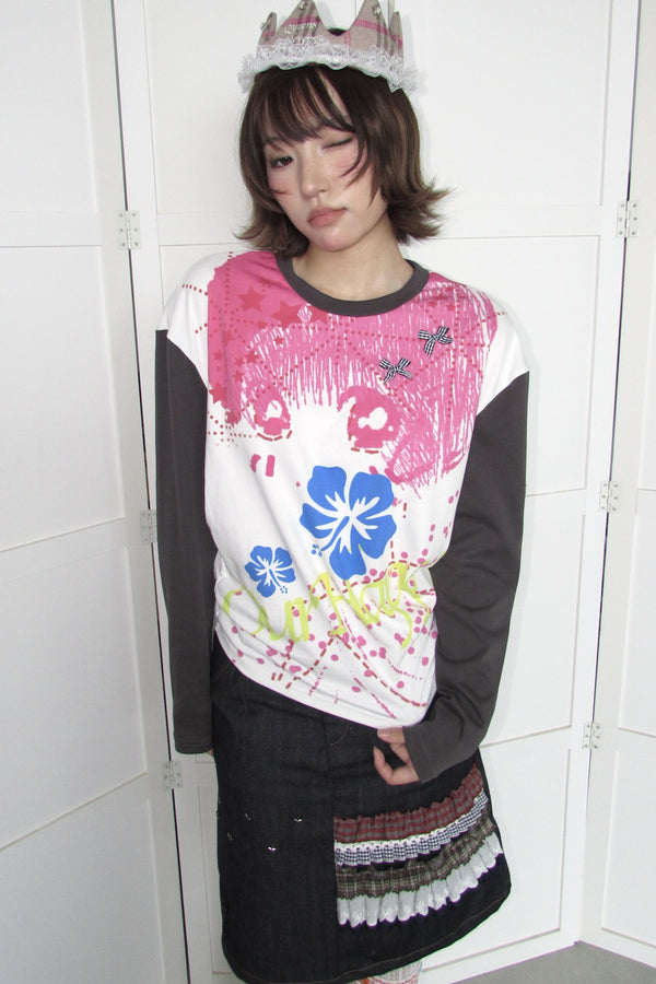 Print Long Sleeve Top