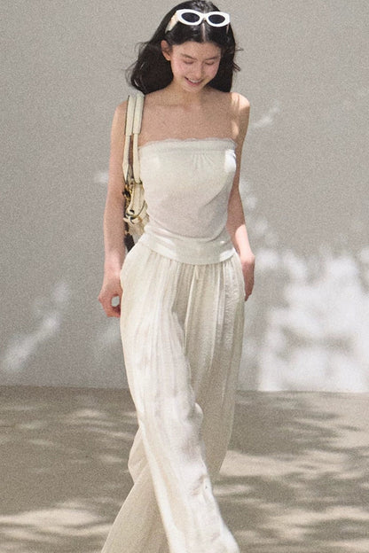 Linen Lace Off-Shoulder Top
