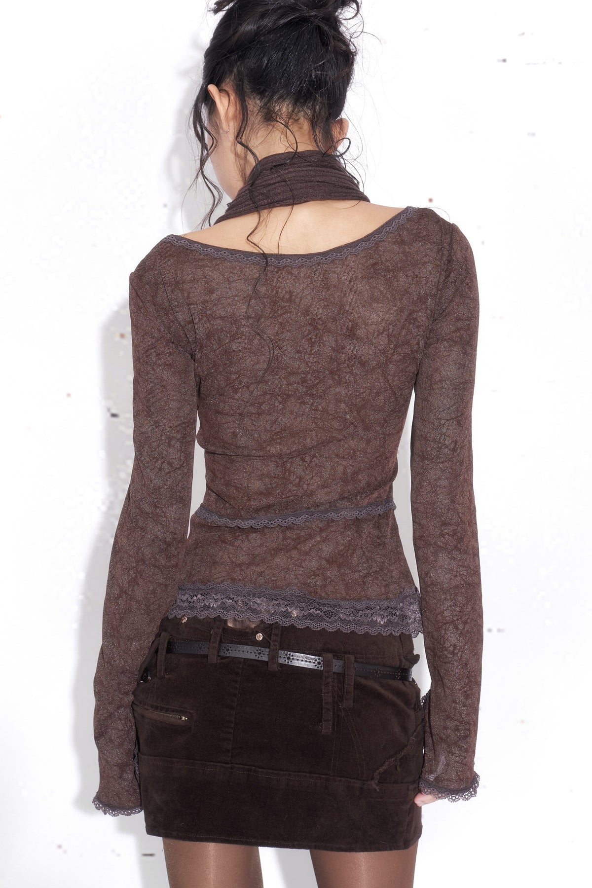 French Style Lace Long-Sleeve Top