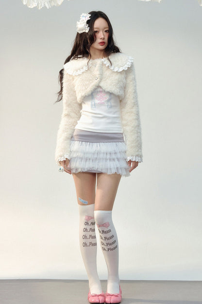 컬러 블록 라인스톤 긴소매 티셔츠