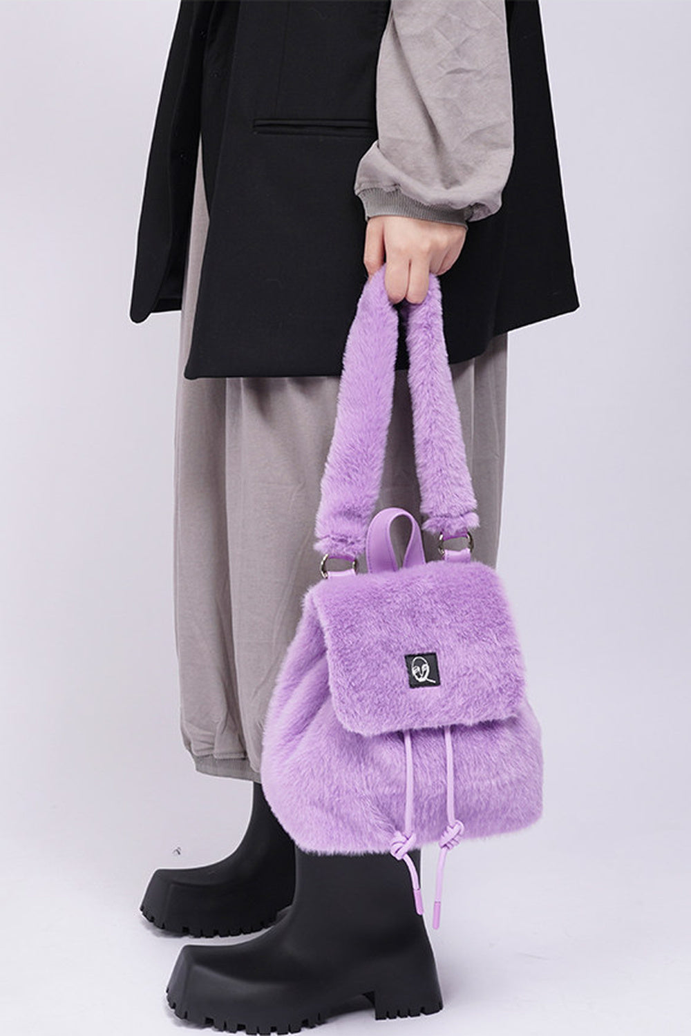 Zaino a tracolla peloso Macaron