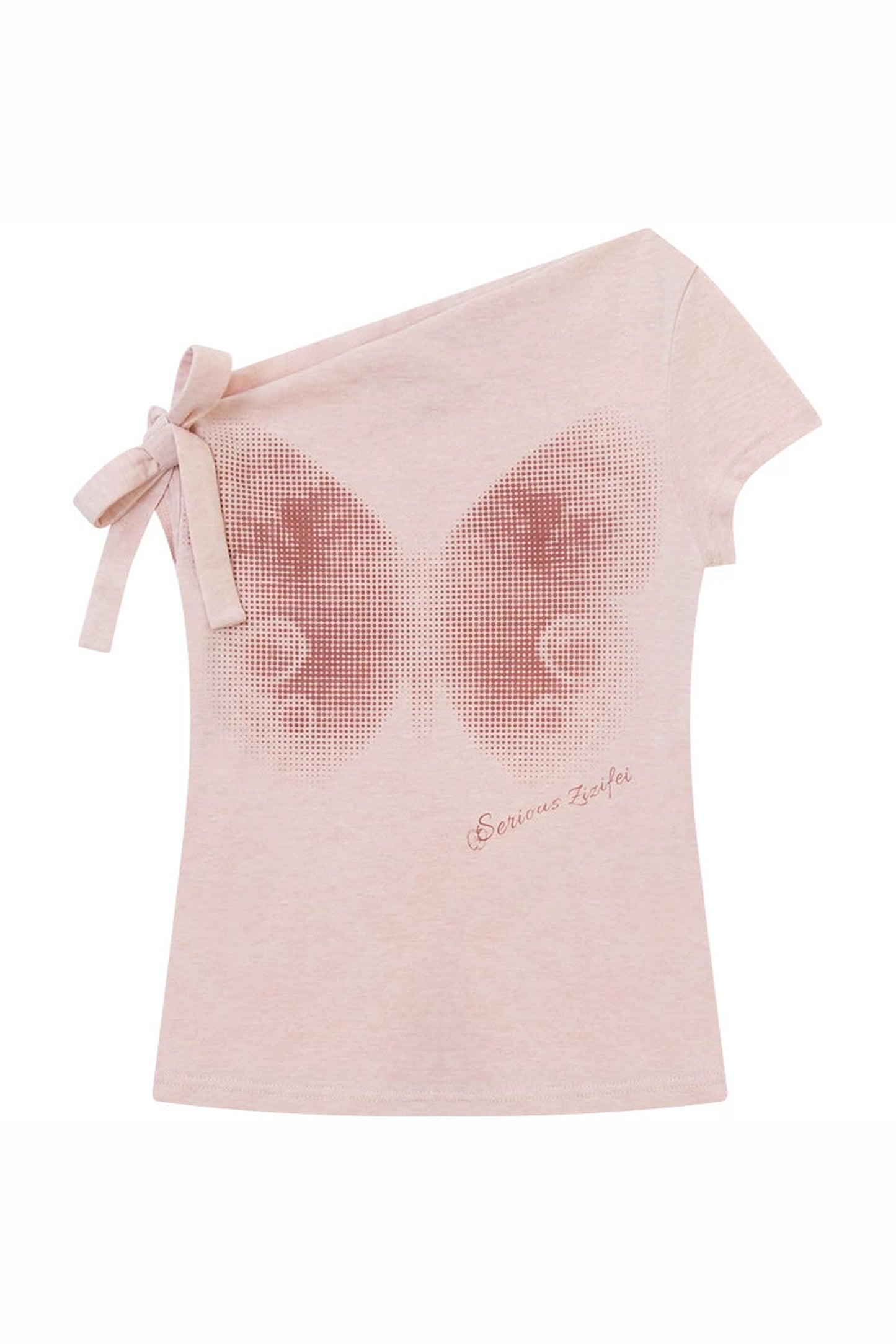 Spring Haze Butterfly Print Blouse