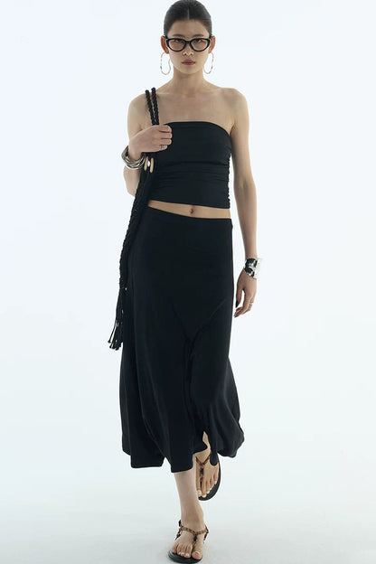 Elastic Pleated Tube Top