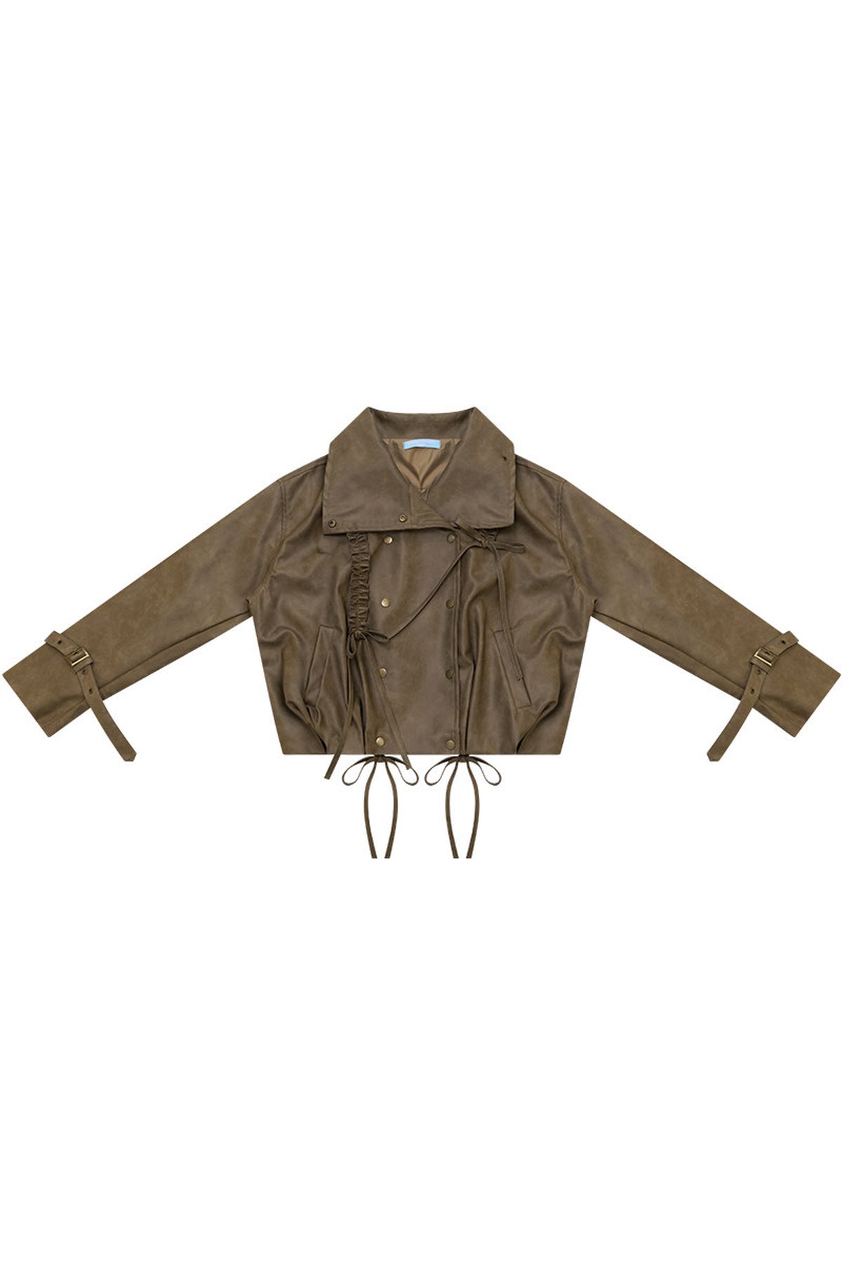 Punk Style Brown Leather Jacket