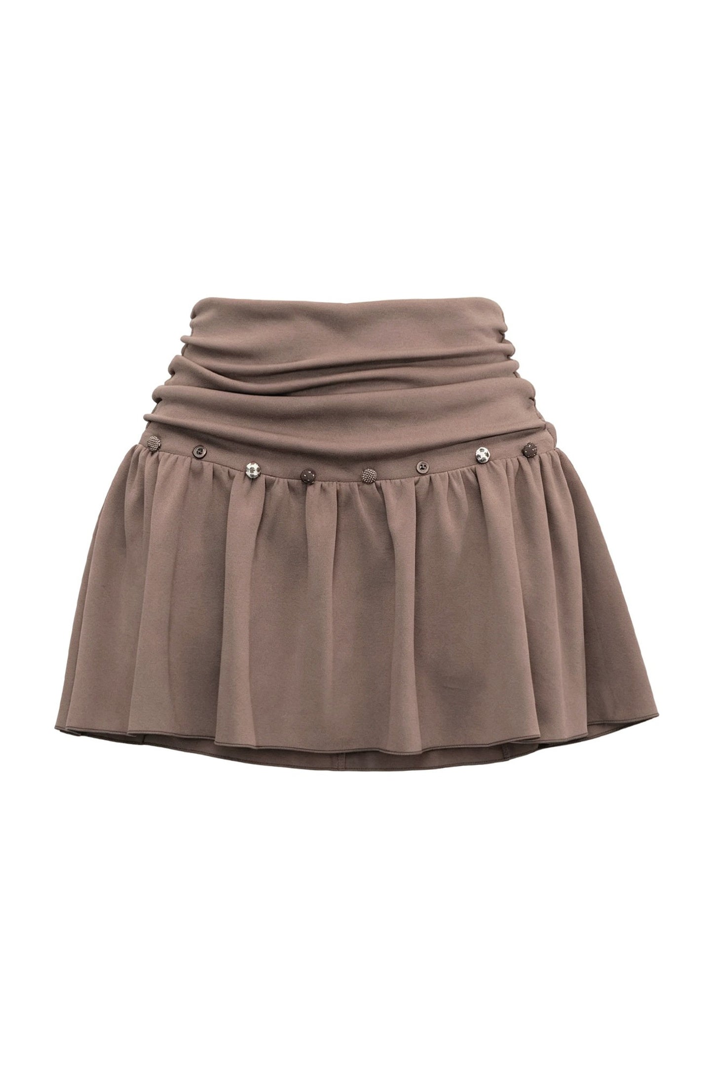 Misty Twisted Hollow Lace Spliced T-Shirt and Skirt Set-Up