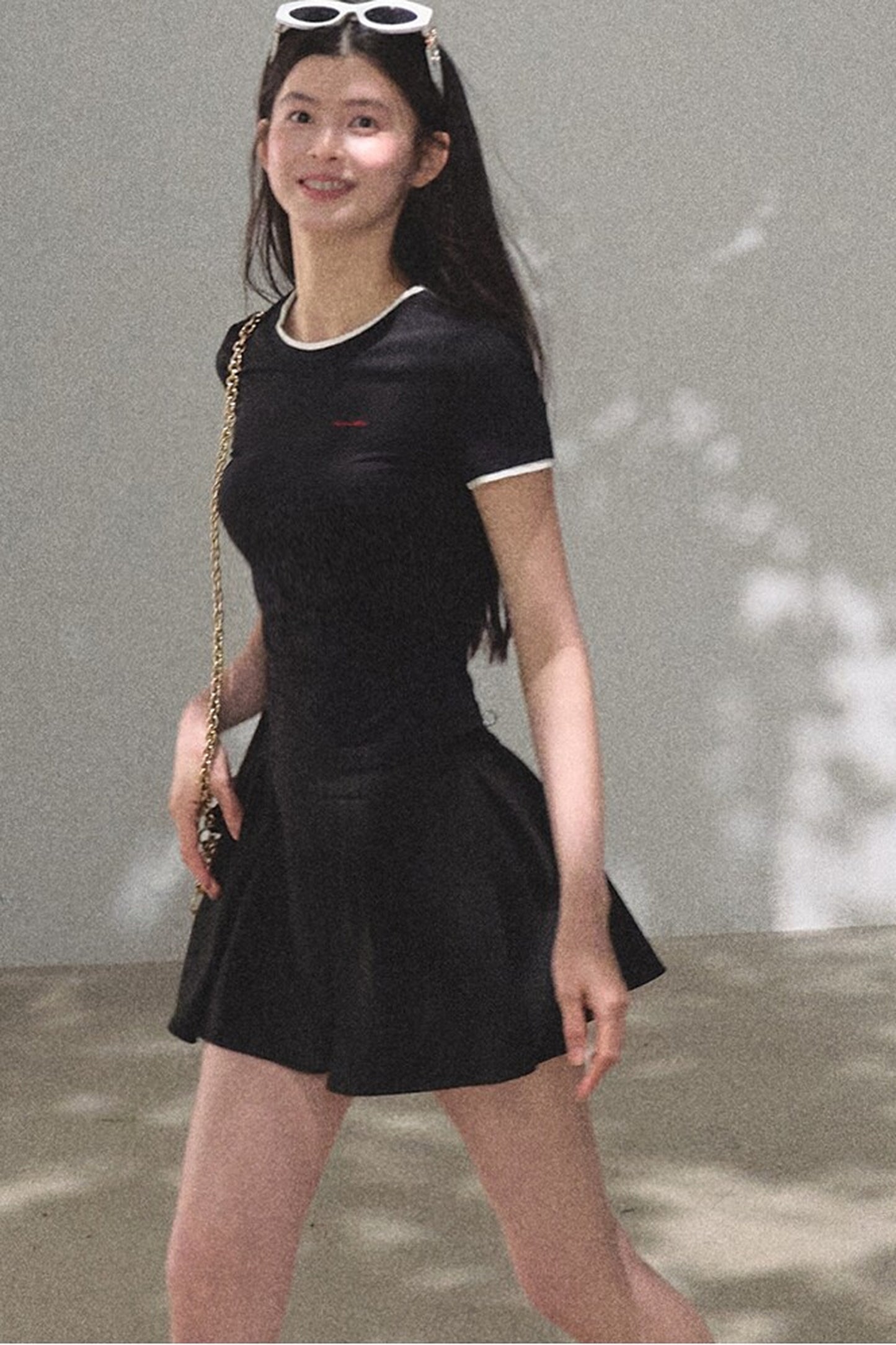 Color-Block Embroidered Summer Top