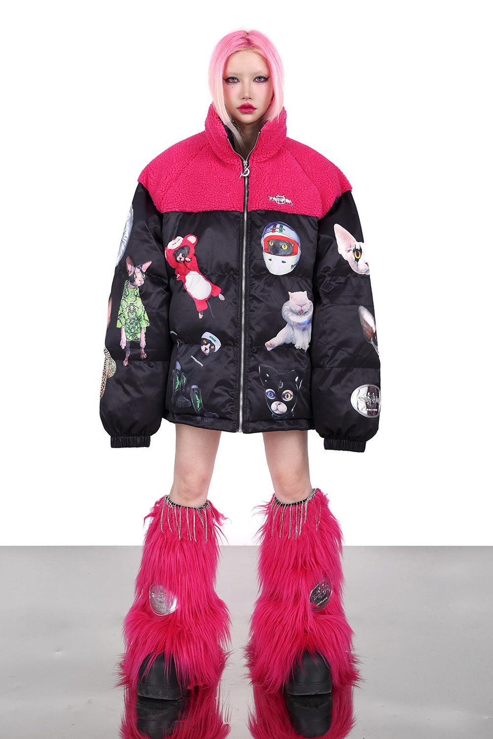 Pink Collar Cat Jacket